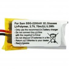 Helyettes�t� akku Samsung BN81-04794A SSG-2200AR SP381223AB 3,7V 70mAh Li-Polymer