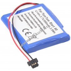 Helyettes�t� akku TomTom Start 60 AHA11111003 6027A0089521 3,7V 950mAh GPS �s navig�ci� Li-Ion
