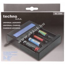Technoline BC 3500 akkut�lt� Li-Ion NiMH NiCd AAA AA C 24W