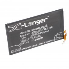 Helyettes�t� akku BlackBerry KEY2 Tlp035B1 3,85V 3300mAh Li-Polymer