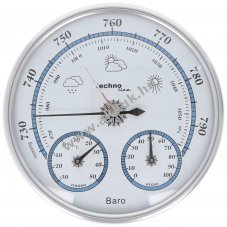 Technoline WA 3090 k�r alak� barom�ter h�m�r�vel �s p�ratartalom-m�r�vel vintage diz�jnban