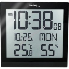 Technoline WS 8015 fekete DCF-77 r�di�vez�relt fali�ra 4xAA Mignon ceruza
