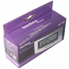 Technoline WT 182 DCF-77 r�di�s �breszt��ra, 12/24h, szundi, LED h�tt�rvil�g�t�s, elemek n�lk�l