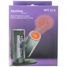 Technoline WT 514 projektoros �breszt��ra 12/24h d�tum, h�t napja, h�m�rs�klet, p�ratartalom