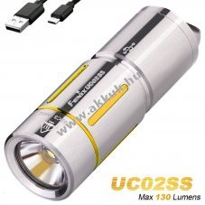 Fenix UC02SS LED kulcstart� l�mpa akkuval �s Micro-USB k�bellel arany Li-Ion