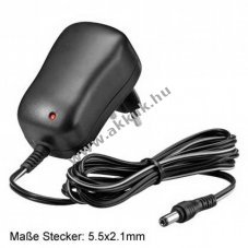 Sz�les tartom�ny� h�l�zati adapter 12V 100-240V 800-1000mA 98g fekete