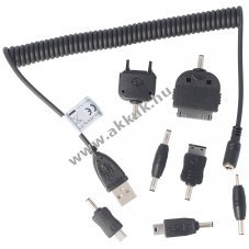 Univerz�lis USB t�lt�k�bel mobiltelefonhoz 7 adapterrel