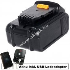 Li-Ion akku Dewalt 18V 3Ah �s USB t�lt�adapter szett