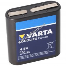 Varta Longlife Power 4,5V MN1203 3LR12 3LR12P lapos hagyom�nyos elem