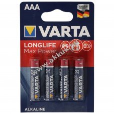 Varta Longlife Max Power AAA (mikro elem) 4db/csomag