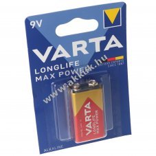 Varta 9V 580mAh alk�li blokk elem