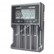 Xtar VC4SL gyors t�lt� 1-4 Li-Ion akku t�lt�s �s kapacit�sm�r�s max72mm