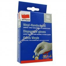 Vinyl keszty� feh�r M 10db/csomag p�dermentes