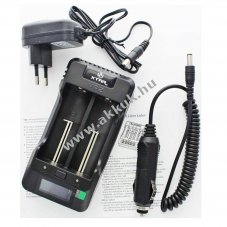 Helyettes�t� akku Li-Ion �s LiFePo4 gyors t�lt� 2db NiMH