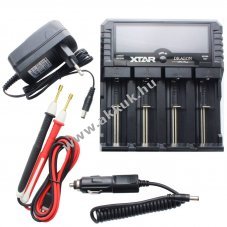 Xtar VP4 Plus univerz�lis 4-csatorn�s gyorst�lt� Li-Ion NiMH 3S akkupakk akku hossza max.73mm