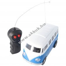 WELLY Retro Bus Bulli t�vir�ny�t�s modell 124 k�k 5x AA Mignon ceruza elemekkel egy�tt