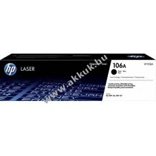 Eredeti HP l�zertoner W1106A fekete 1000 oldal nyomtat�