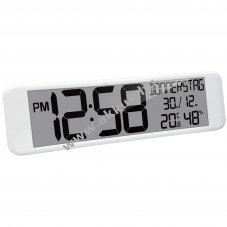 Technoline r�di�s fali�ra feh�r t�glalap 440x30x120mm d�tum h�m�r� higrom�ter