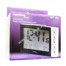 Technoline WT188 fekete r�di�s �breszt��ra 2x AA Mignon ceruza LR06 elemek n�lk�l
