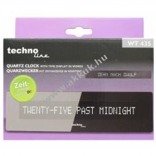Technoline WT435 kvarc �breszt��ra sz�veges id�kijelz�s 5 perc fekete