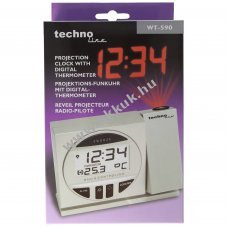Technoline WT 590 r�di�s �breszt��ra DCF77 id�kivet�t�ssel �s belt�ri h�m�rs�klet-kijelz�ssel