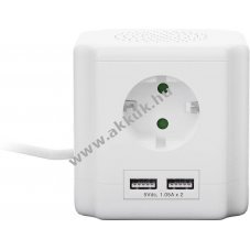 4-es eloszt� kapcsol�val 2 USB porttal gyerekz�rral