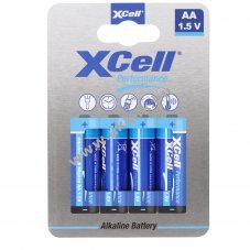XCell alk�li elem, AA, LR6, k�rnyezetbar�t csomagol�s, 4 db-os bubor�kcsomagol�s