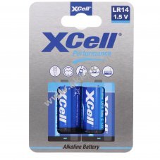 XCell alk�li C (b�bi m�ret) 1,5V 2db/csomag
