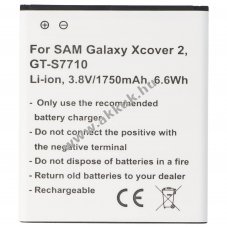 Helyettes�t� akku Samsung Galaxy XCover 2 GT-S7710 3.8V 1800mAh Li-Ion
