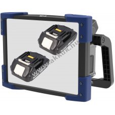 Worklight Multi munkal�mpa 90W 10000 lumen 2db Makita BL1820B 18V 2Ah Li-ion akkuval �s t�lt�vel