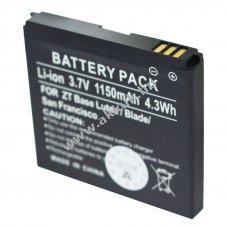Helyettes�t� akku ZTE Base Lutea Blade F952 3,7V 1300mAh Li-ion