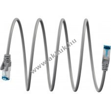 Goobay ultrarugalmas CAT 6A patchk�bel S/FTP 2m sz�rke LSZH
