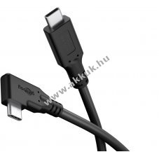 Goobay USB-C k�bel 90� USB4 1m 100 W 5 A 40 Gbit/s Power Delivery