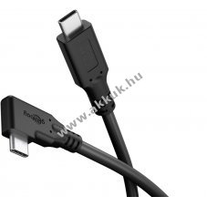Goobay USB-C k�bel 90� USB4 1m 240 W 5 A 40 Gbit/s Power Delivery