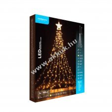 Modee Star Lights LED kar�csonyi f�nyf�z�r 2x3m 300LED melegfeh�r IP44 6W h�l�zati 220-240V