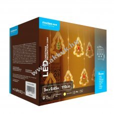 Modee LED kar�csonyi f�nyf�z�r 300cm 110LED melegfeh�r IP44 230V EU-csatlakoz�