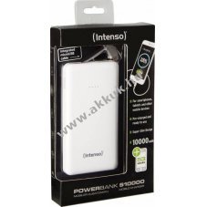 Intenso XS10000 powerbank 5,0V 10000mAh feh�r 1db/csomag Lithium Polymer