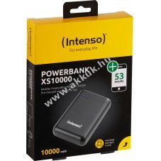 Intenso XS20000 powerbank 5,0V 20000mAh USB-A/USB-C/Micro-USB fekete 1db/csomag Lithium Polymer