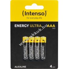 Intenso Energy Ultra AAA (mikro) LR03 1.5V 4db/csomag hagyom�nyos elem alk�li