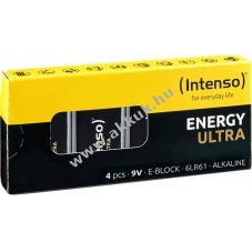 Intenso E-Block LR61 9V 4db/csomag hagyom�nyos elem alk�li