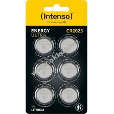 Intenso CR2025 3Volt 6db/csomag l�tium gombelem