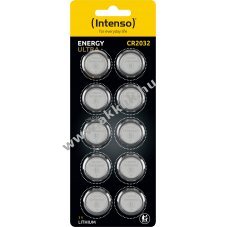 Intenso l�tium gombelem CR2032 3V 10db/csomag