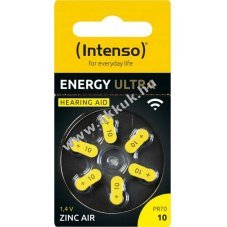 Intenso Energy Ultra hall�k�sz�l�k elem A10 PR70 1,45V 6db/csomag