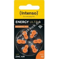 Intenso Energy Ultra A13/PR48 hall�k�sz�l�k elem 1,45V 6db/csomag