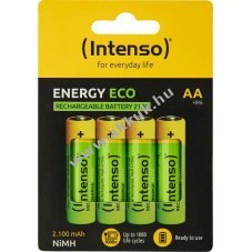 Intenso NiMH Akku �Energy Eco� - AA / HR6, 1,2 V, 2100 mAh (4 db-os csomag)