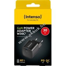 Intenso W30C GaN USB-C t�lt� 30W fekete
