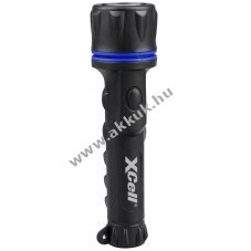 XCell LED zsebl�mpa Rubber 2AA kompakt gumi v�d�bor�t�ssal
