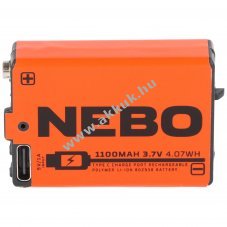 NEBO 802963 3,7V 1100mAh USB-C akku Li-Ion
