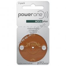 PowerOne ACCUplus P312 PR41 �jrat�lthet� hall�k�sz�l�k elem 2db/csomag