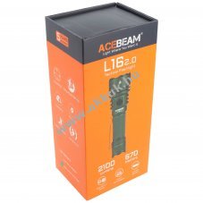 AceBeam L16 2.0 taktische LED-Taschenlampe 2100 Lumen 670 m gr�n